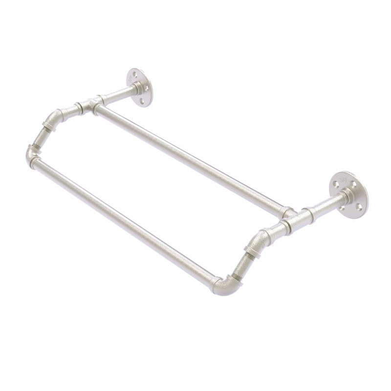 36" Double Towel Bar, Satin Nickel Finish